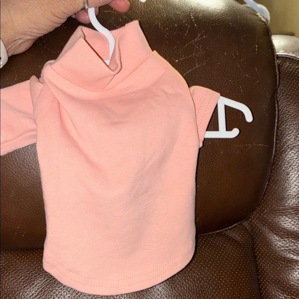 Prada Peach Pink Triangle Logo Pet Outfit - Picture 4 of 5